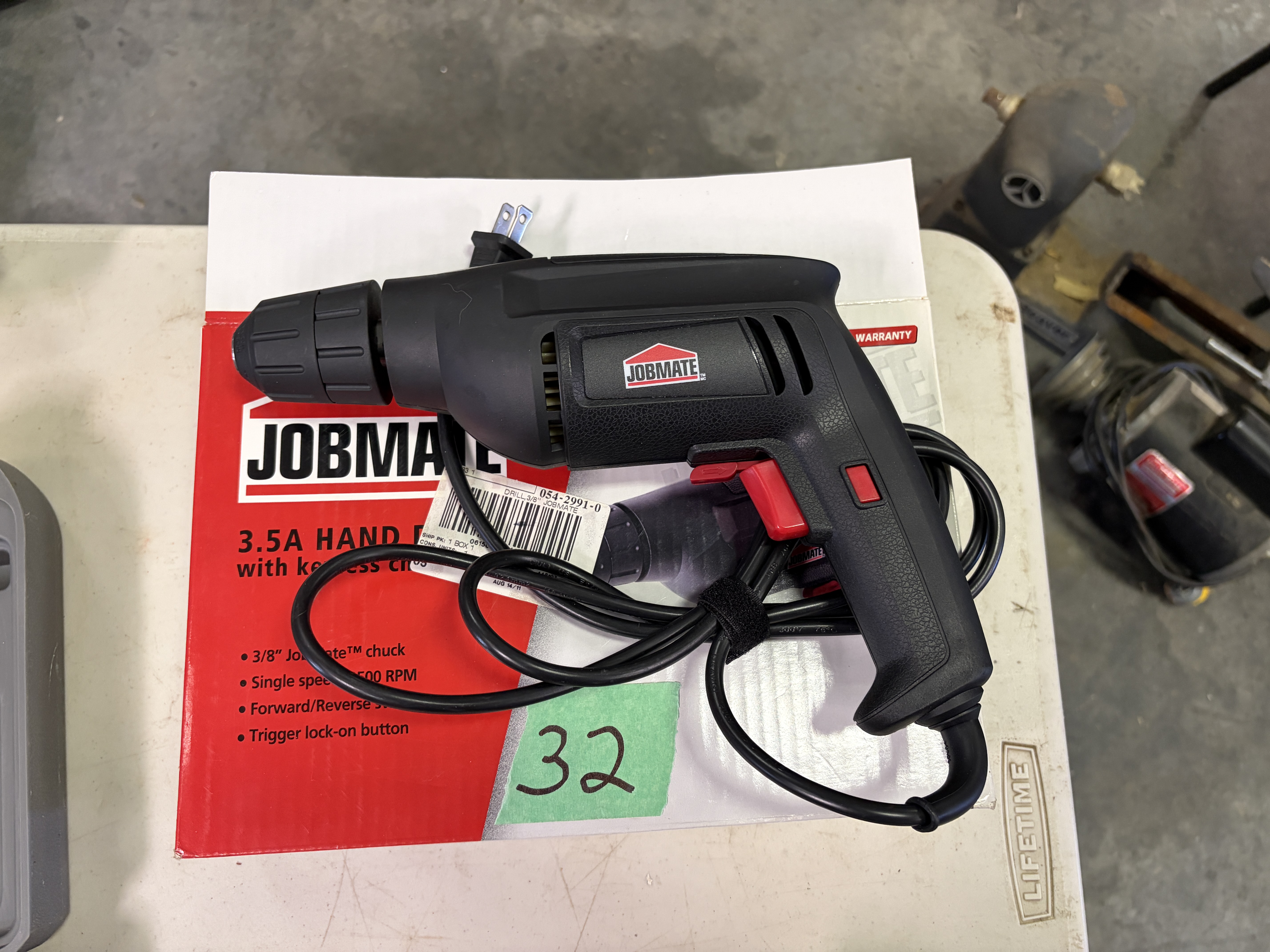 JobMate 3/8-Inch Corded Drill