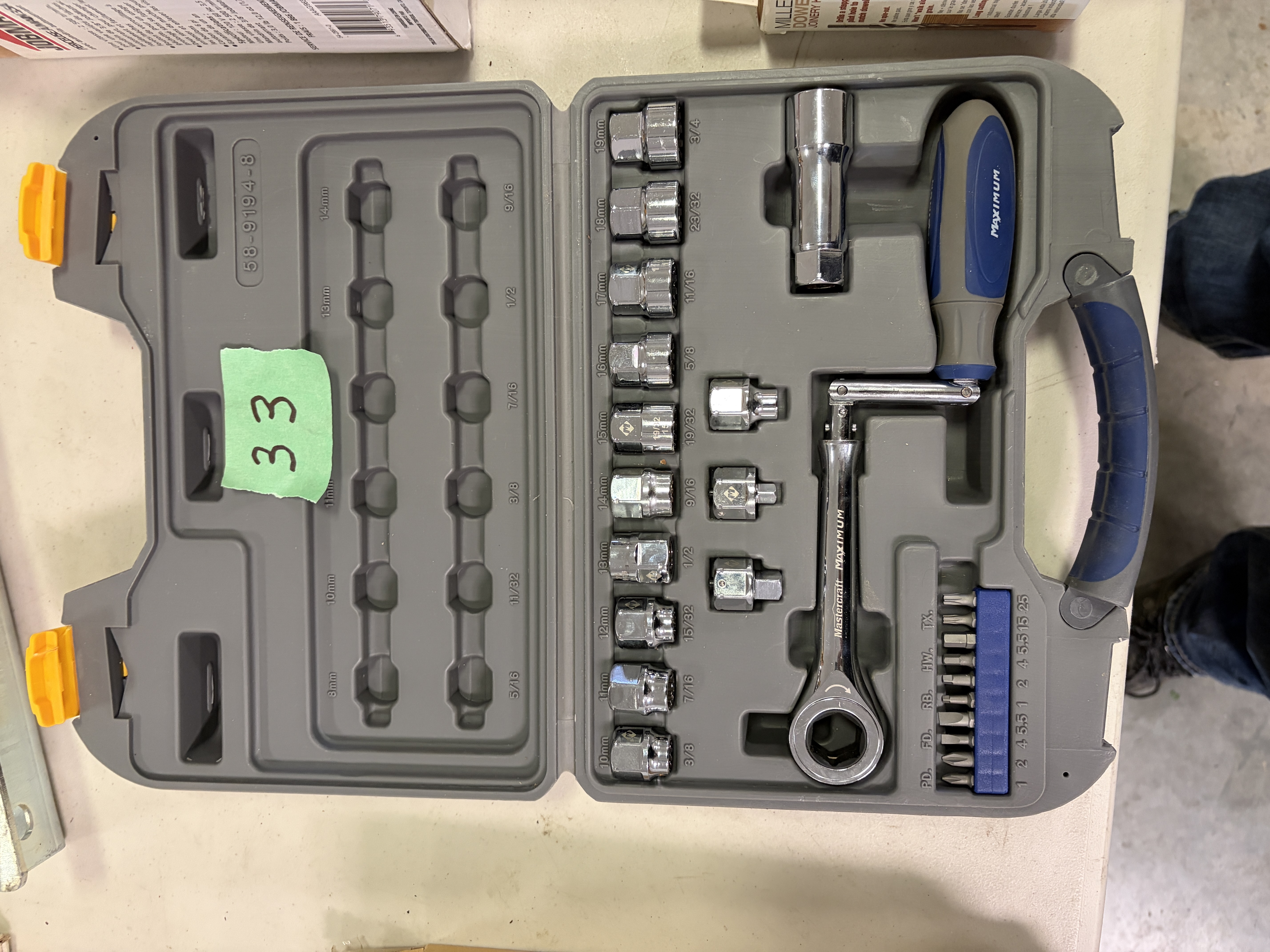 Mastercraft Ratchet and Socket Set