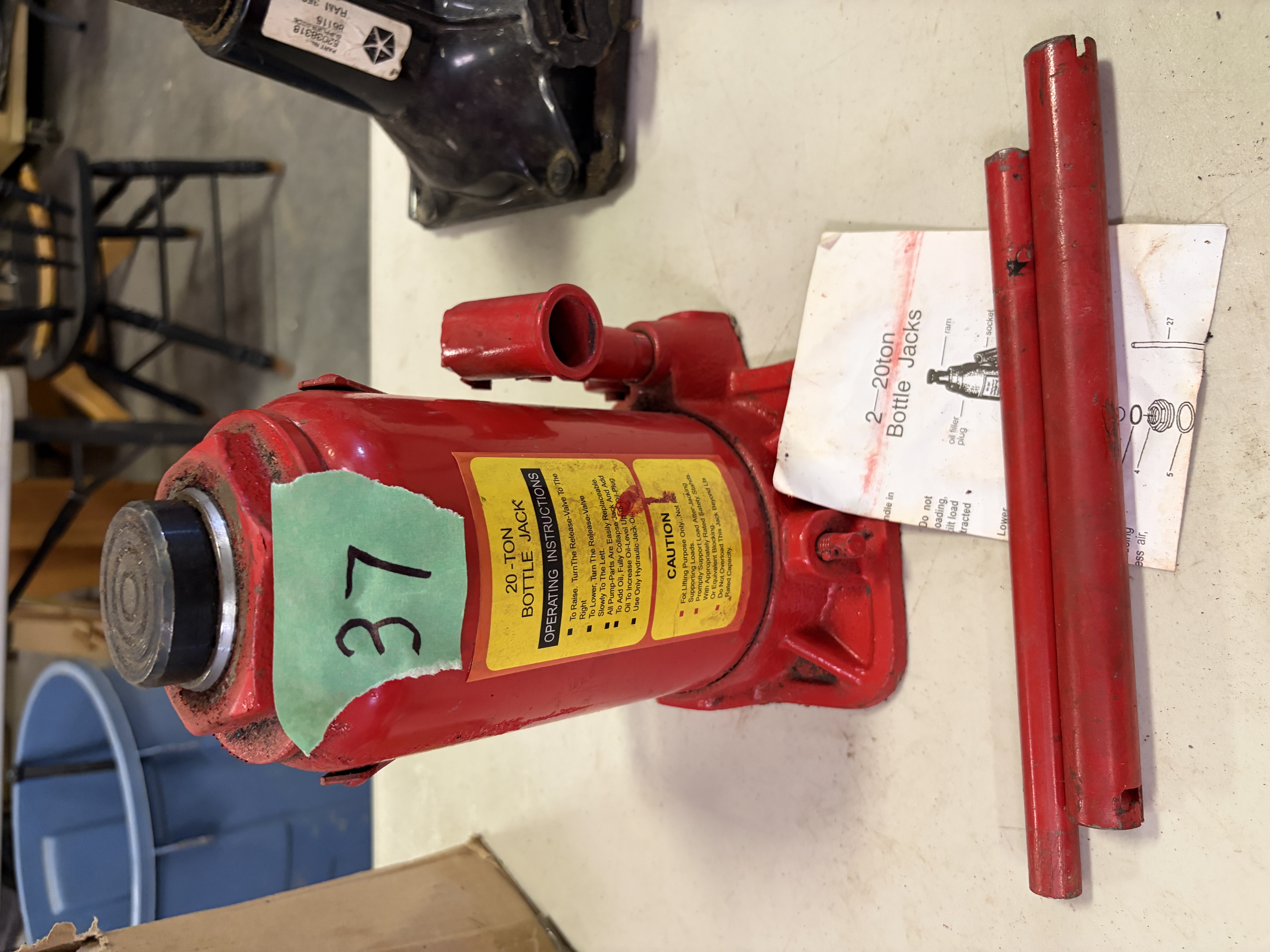 Unbranded 2 to 20 Ton Hydraulic Bottle Jack