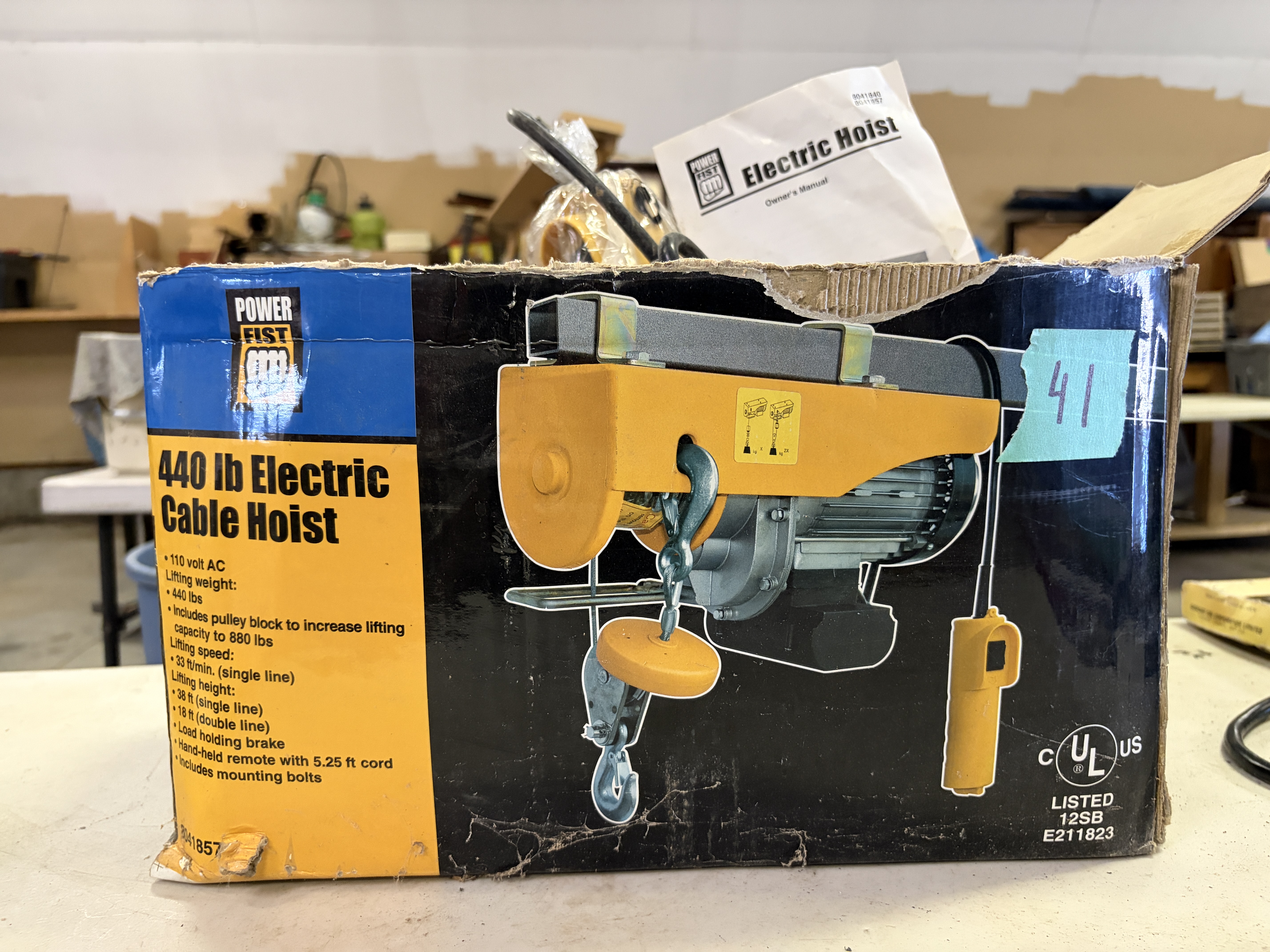 Power Fist Electric Cable Hoist photo a